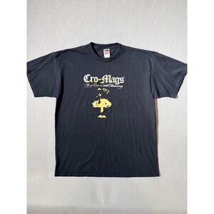 2006 Vintage Cro-Mags Band T-Shirt Mens XL Black Age of Quarrel 20th Anniv Good